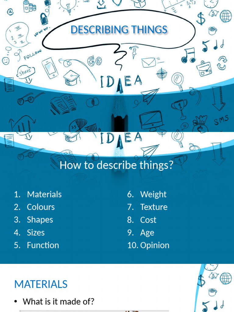 Describing Things | PDF