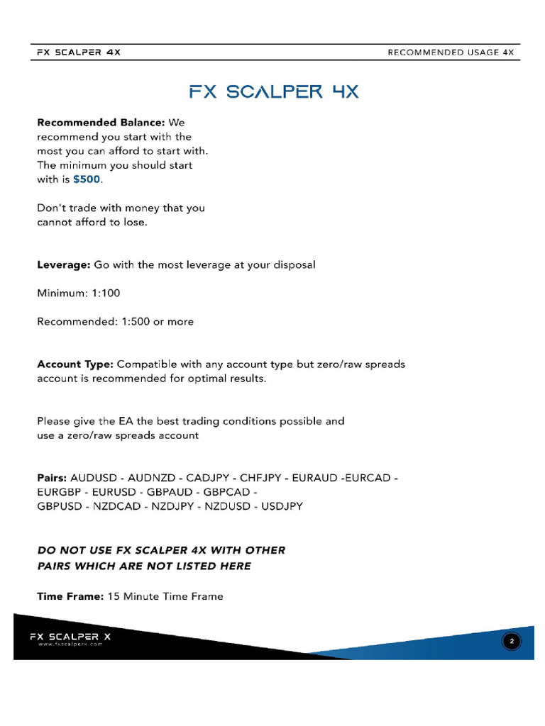 FX Scalper 4x | PDF