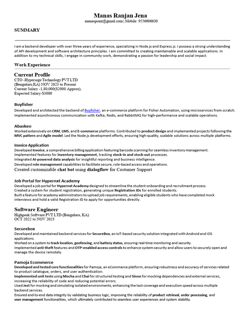 Backend Developer with Community Focus | PDF | Cloud Computing | Computing