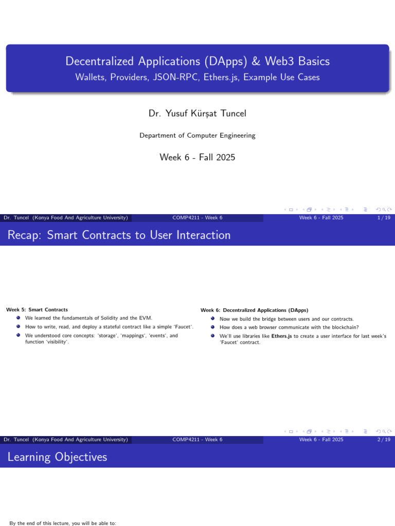 COMP4211 Blockchain Fall 2025 2026 Week6 | PDF | Computing | Software  Engineering