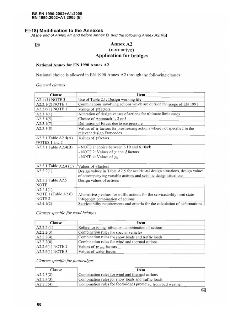 EN 1990 Annex A2: Bridge Design Rules | PDF | Bridge | Wound