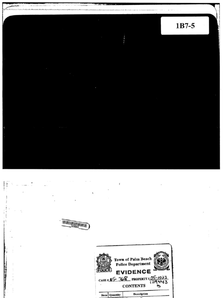 Palm Beach Police Evidence Report | PDF