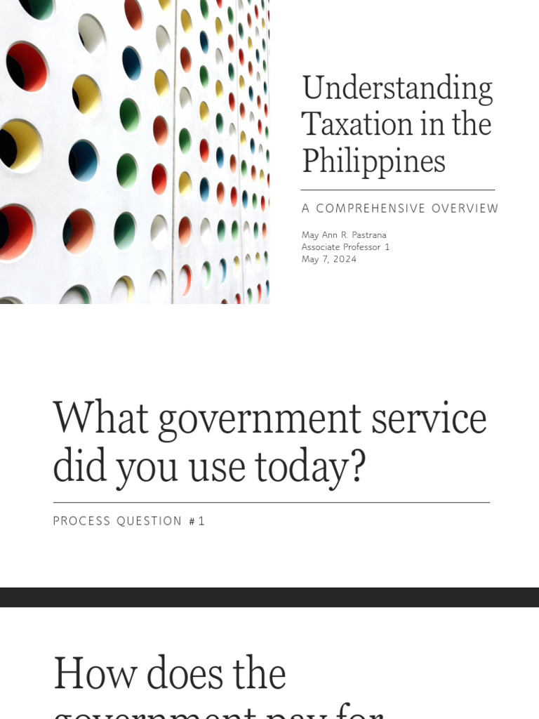 Understanding Taxation in The Philippines | PDF | Taxes | Value Added Tax