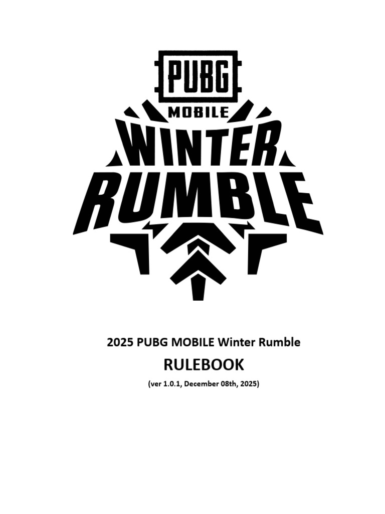 Rulebook - 2025 PUBG MOBILE Winter Rumble | PDF | Judgment (Law ...
