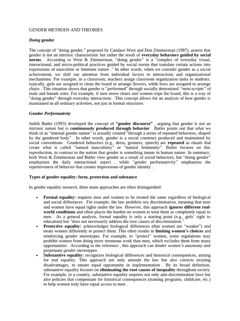 Gender Theories and Empowerment Strategies | PDF | Intersectionality ...