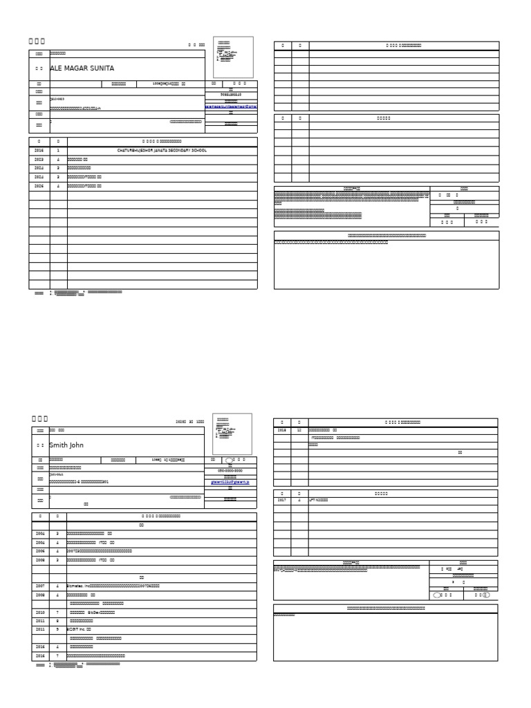 404130 Rirekisho Format (2) スニタ | PDF