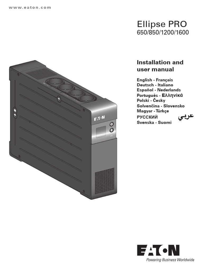 Ellipse PRO UPS Installation Manual | PDF | Alternating Current | Ac ...