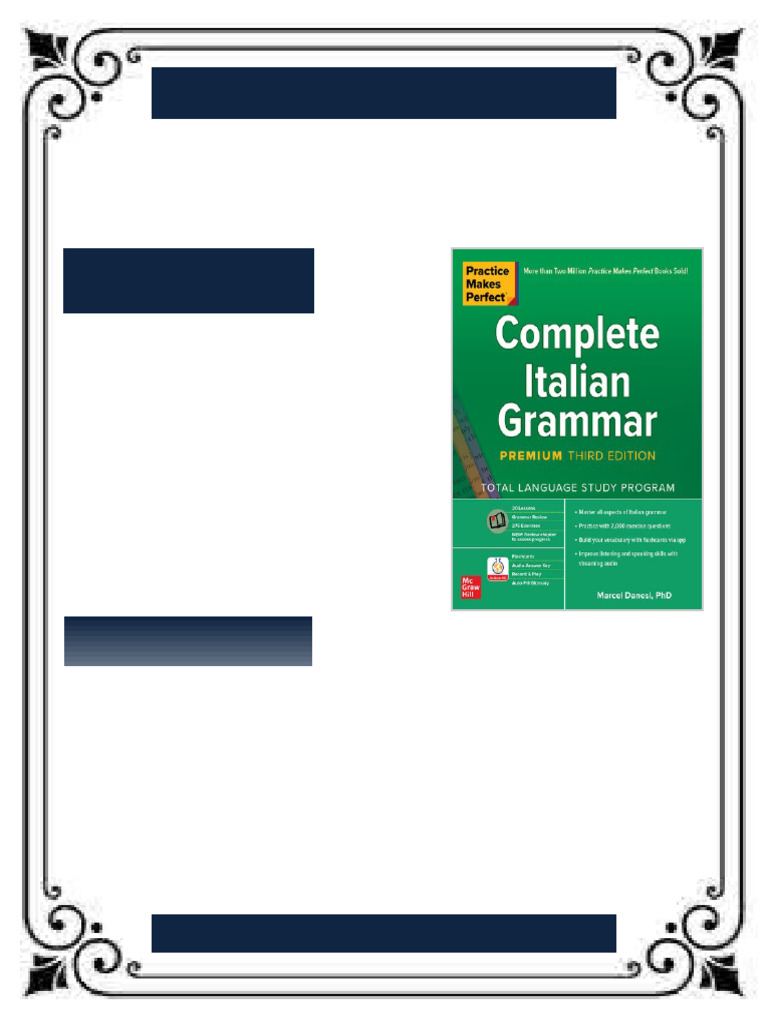 Practice Makes Perfect: Complete Italian Grammar, Premium Third Edition ...