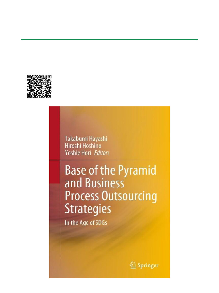 Base of The Pyramid and Business Process Outsourcing Strategies in The ...