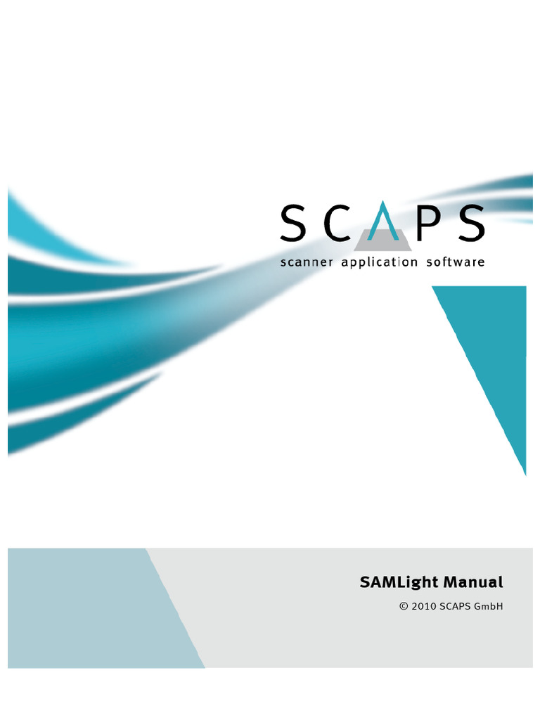 SAMLight Scanner Application Manual | PDF | Area | Button (Computing)