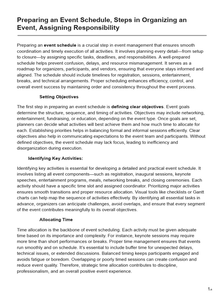 Event Management Unit 4 in English (Sep) | PDF | Emergency | Communication