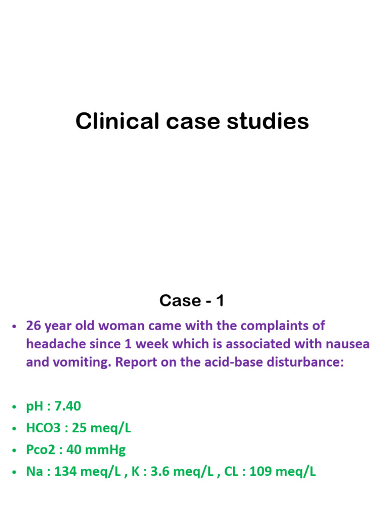ABB Clinical Case Studies | PDF | Intensive Care Medicine | Physiology
