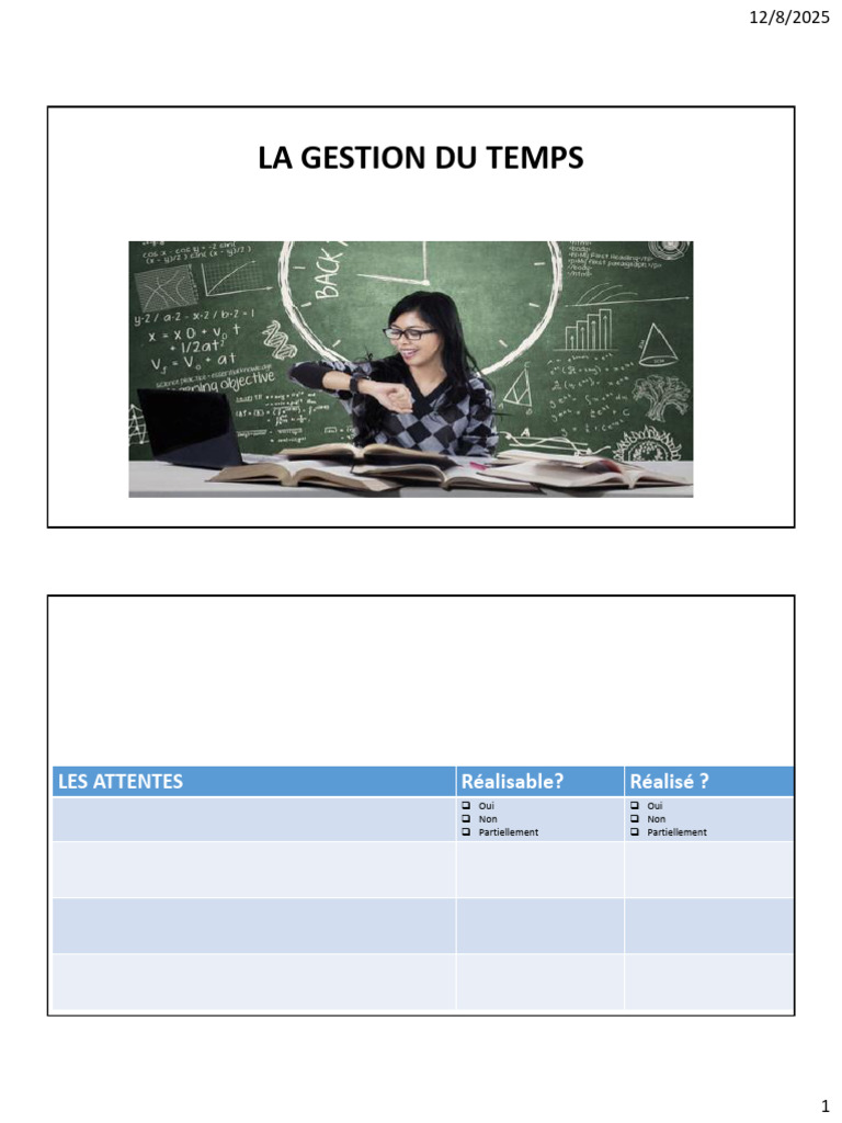 Gestion du temps : clés et stratégies | PDF | Gestion du temps ...