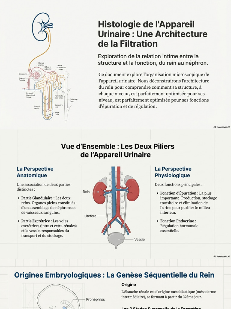 Urinary System Architecture Filtration Macro Micro | PDF