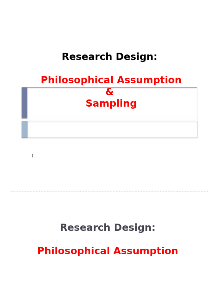 RM ResearchDesign Sampling | PDF | Sampling (Statistics) | Data