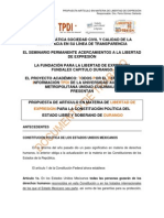 Propuesta Articulo Constitucional Libertad de Expresion Durango