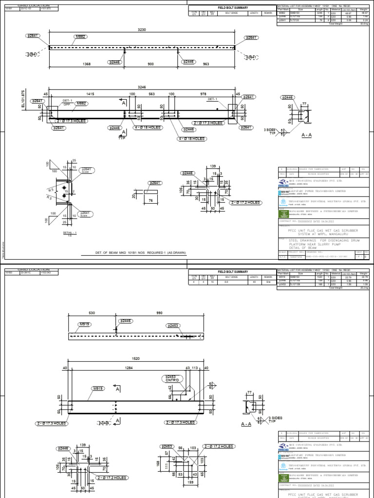 Tekla Structures Beam Detail Drawings | PDF | Energy Technology | Pollution