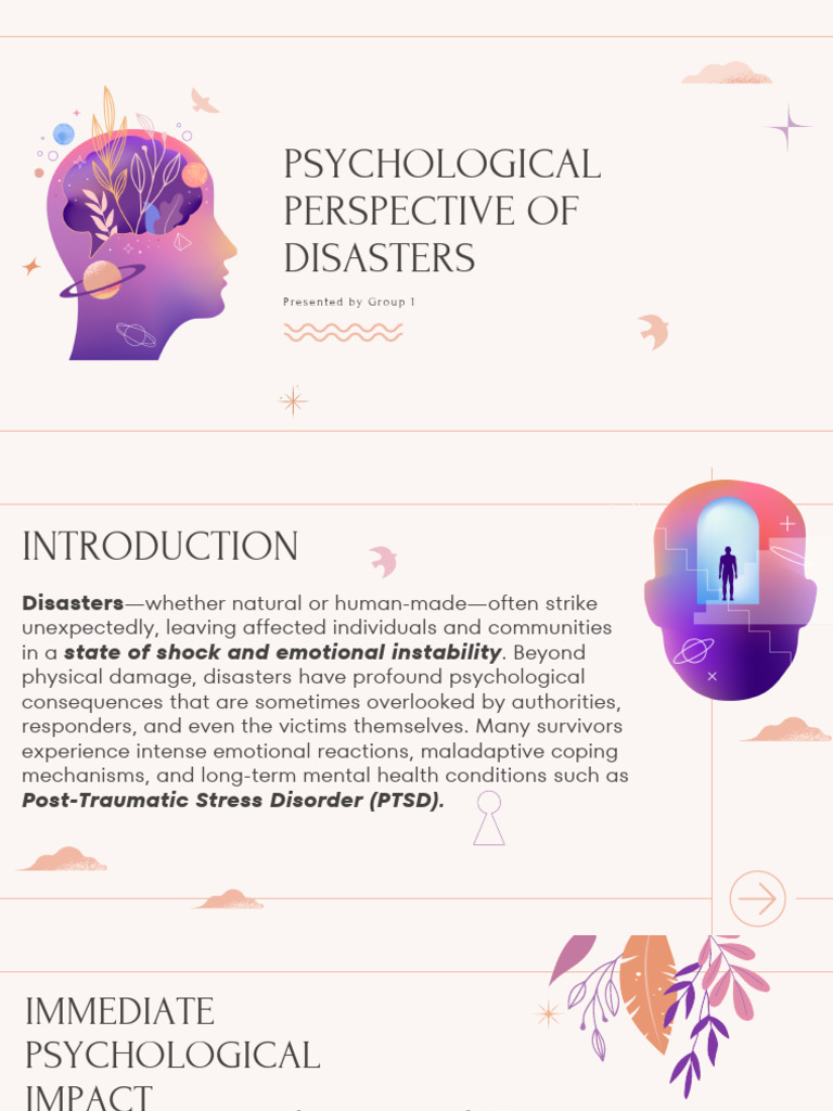 Psychological Impact of Disasters | PDF | Mental Disorder | Anxiety