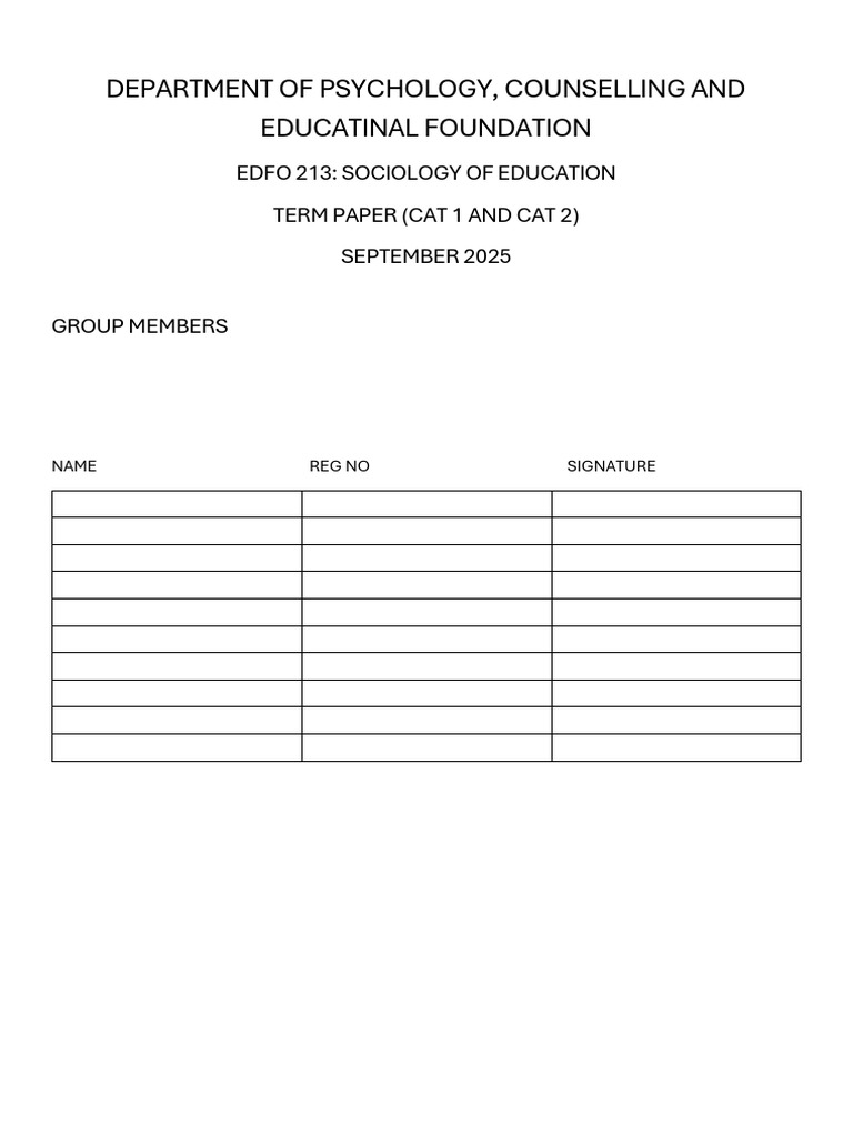 Edfo Group Assignment | PDF