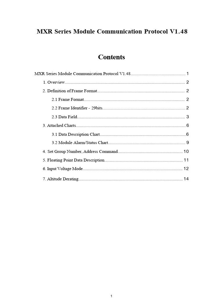 MXR Module Communication Protocol Guide | PDF | Integer (Computer ...