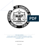 Year One: Toward Safe Communities, Good Schools and A Fair Chance For All Americans