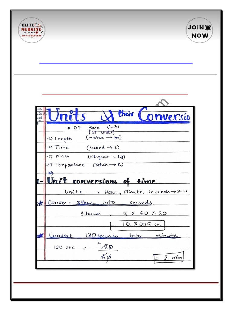 Topic-II Units & Their Conversions Quantitative Reasoning 1st Semester ...