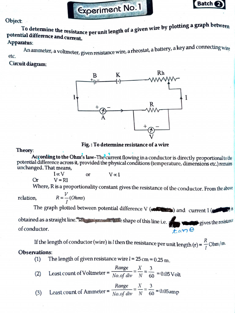 Resistance Measurement Experiments | PDF | Voltage | International ...