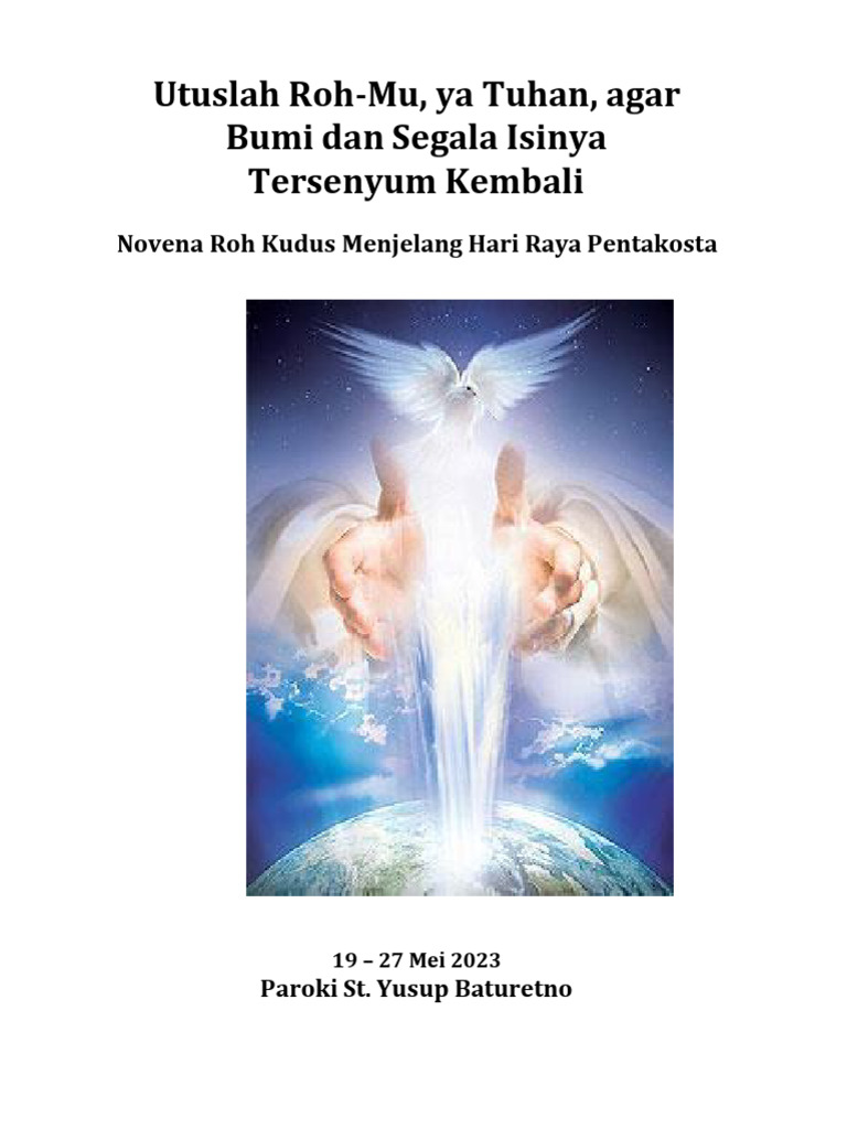 Novena Roh Kudus: Doa dan Renungan Pentakosta | PDF