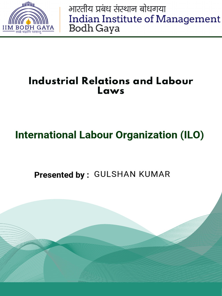 ILO: Promoting Labor Rights and Standards | PDF