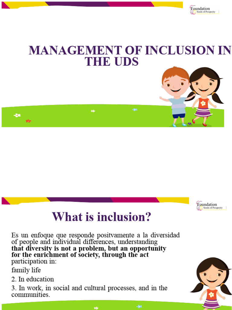 Management of Inclusion in The Uds | PDF