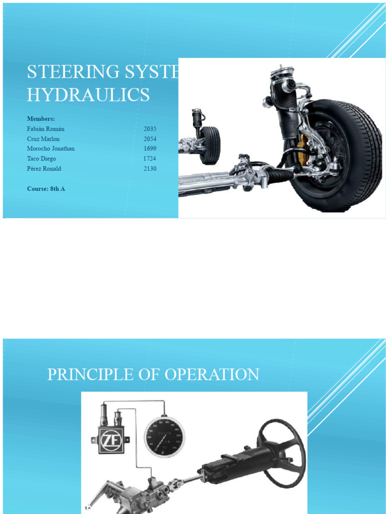 Hydraulic Steering System Overview | PDF | Pump | Steering