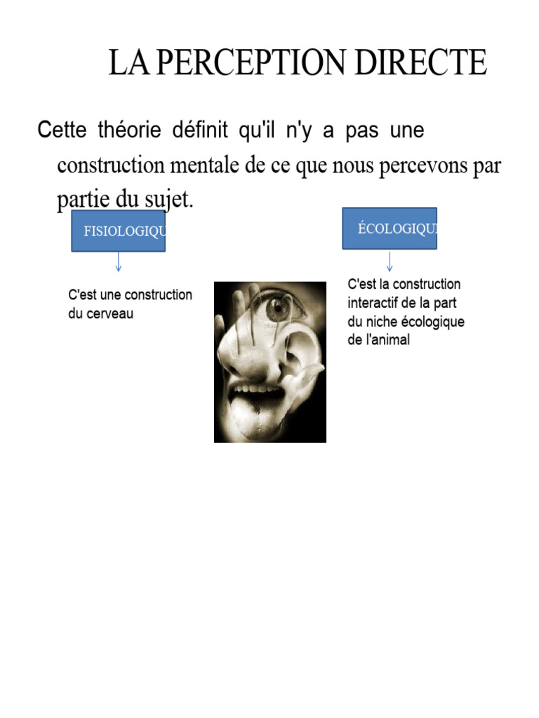 Théorie de la perception directe et Gestalt | PDF