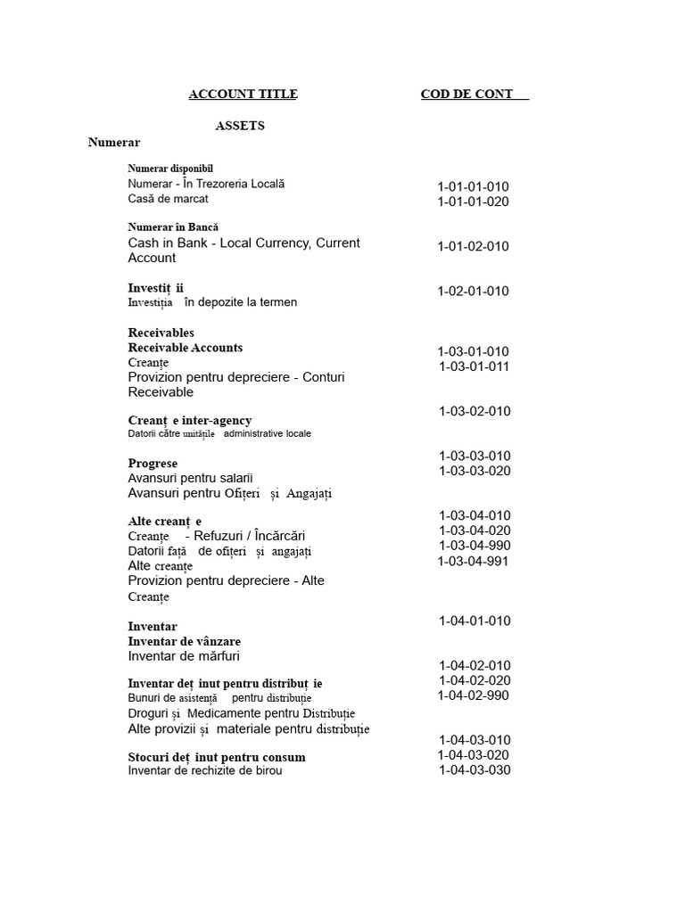Codul de Cont Barangay | PDF