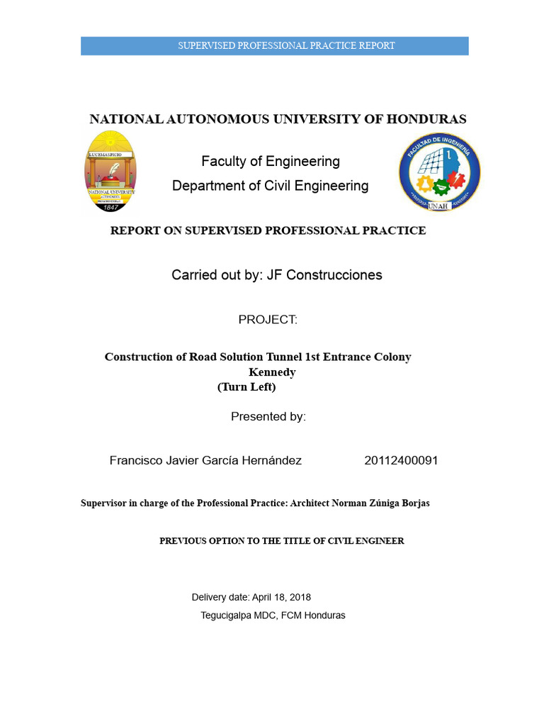 Supervised Civil Engineering Practice Report | PDF | Concrete ...