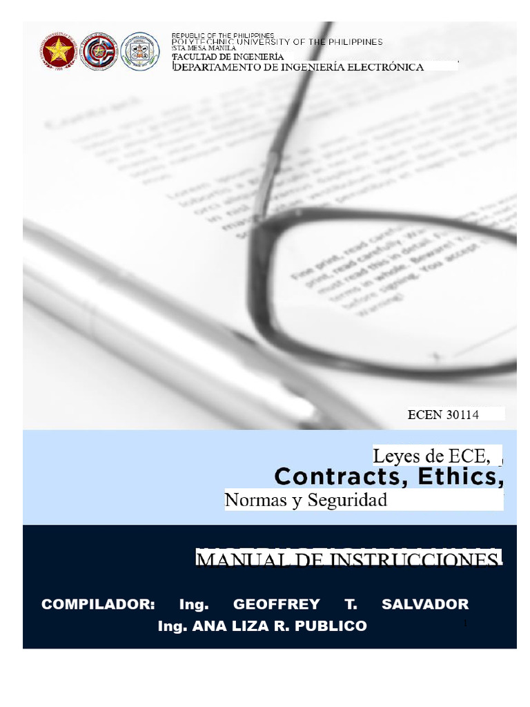 IM ECEN 30114 ECE Leyes Contratos Ética Seguridad y Normas | PDF ...