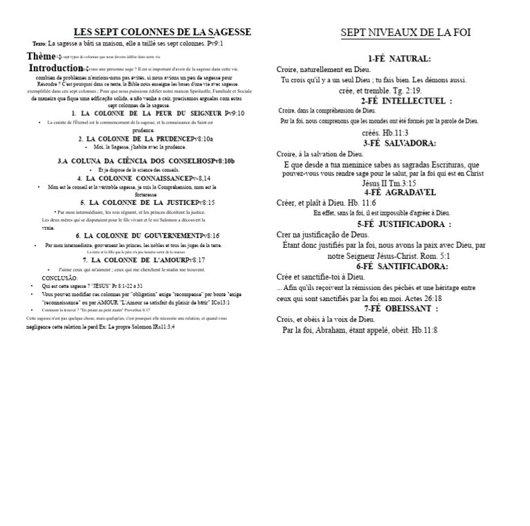 Sept Colonnes de la Sagesse Spirituelle | PDF | Doctrines et croyances ...