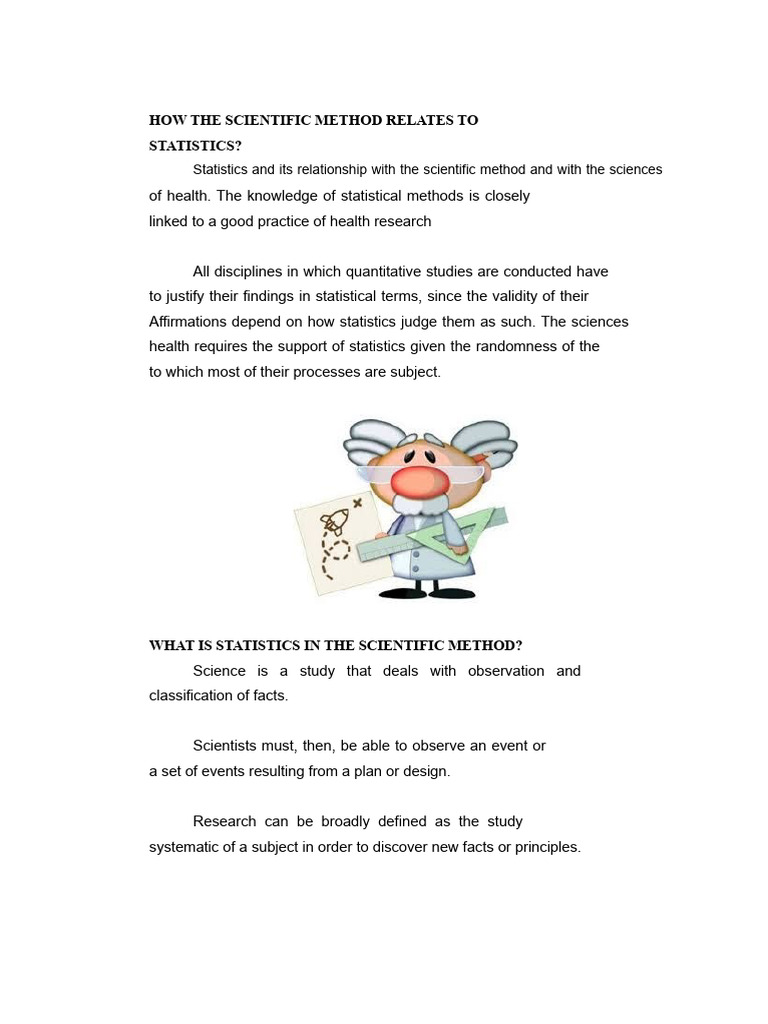 Statistics and the Scientific Method | PDF | Statistics | Methodology