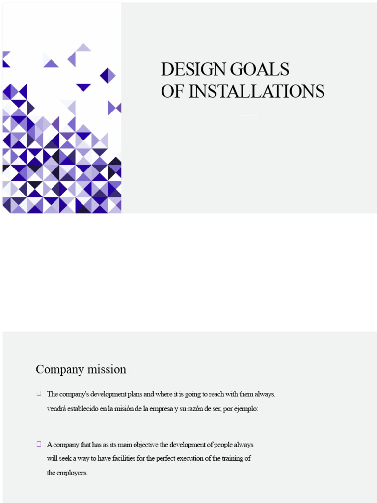 Facility Design Goals for Employee Development | PDF