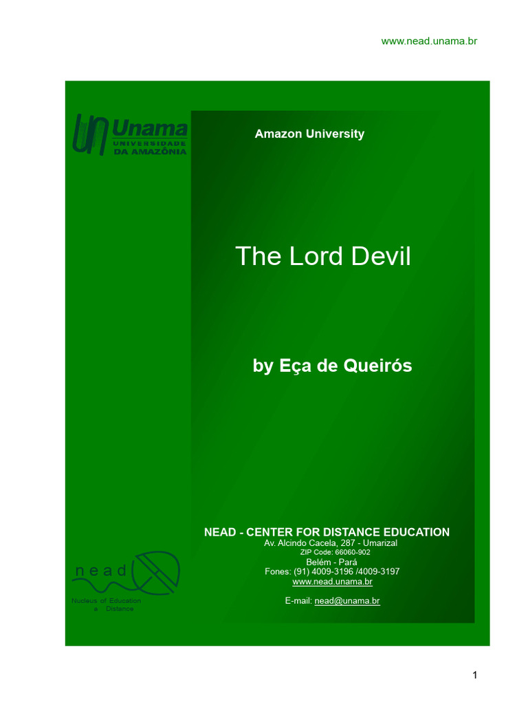Eca de Queiros The Lord Devil | PDF | Jesus | Satan