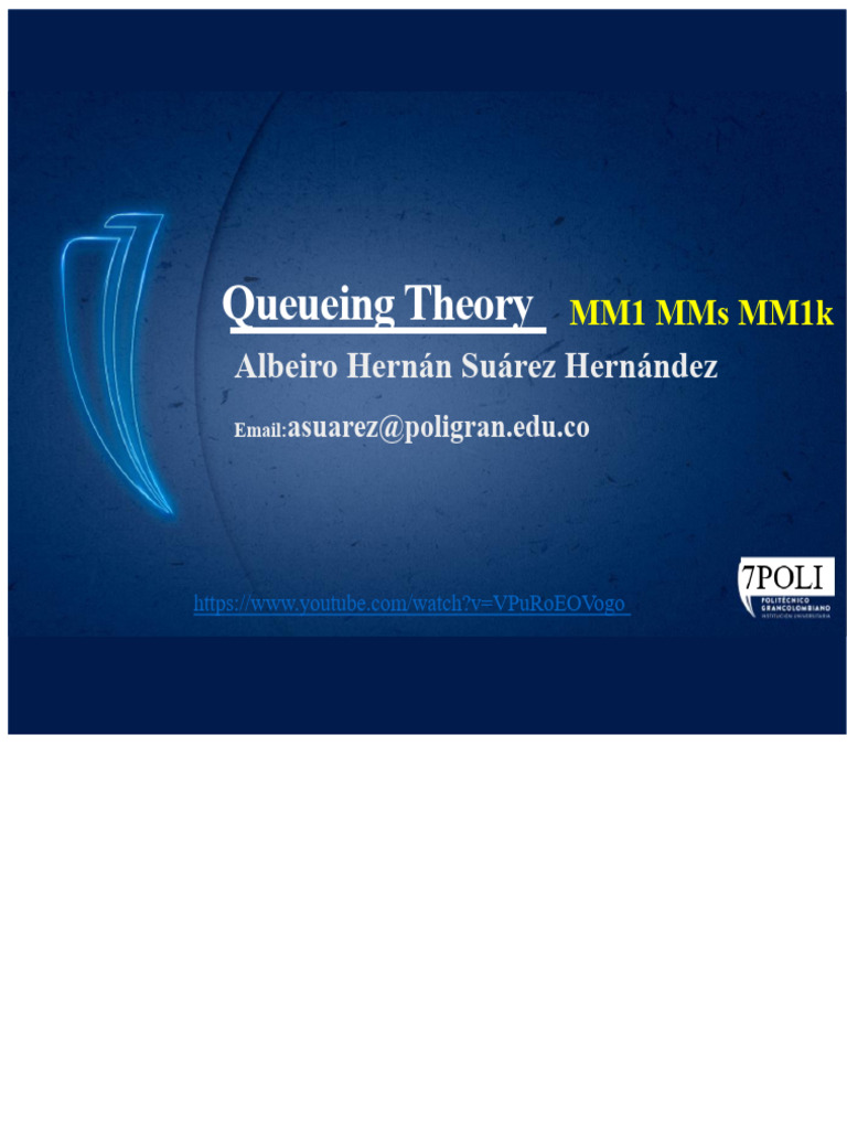 Queueing Theory: Models and Applications | PDF | Applied Mathematics ...