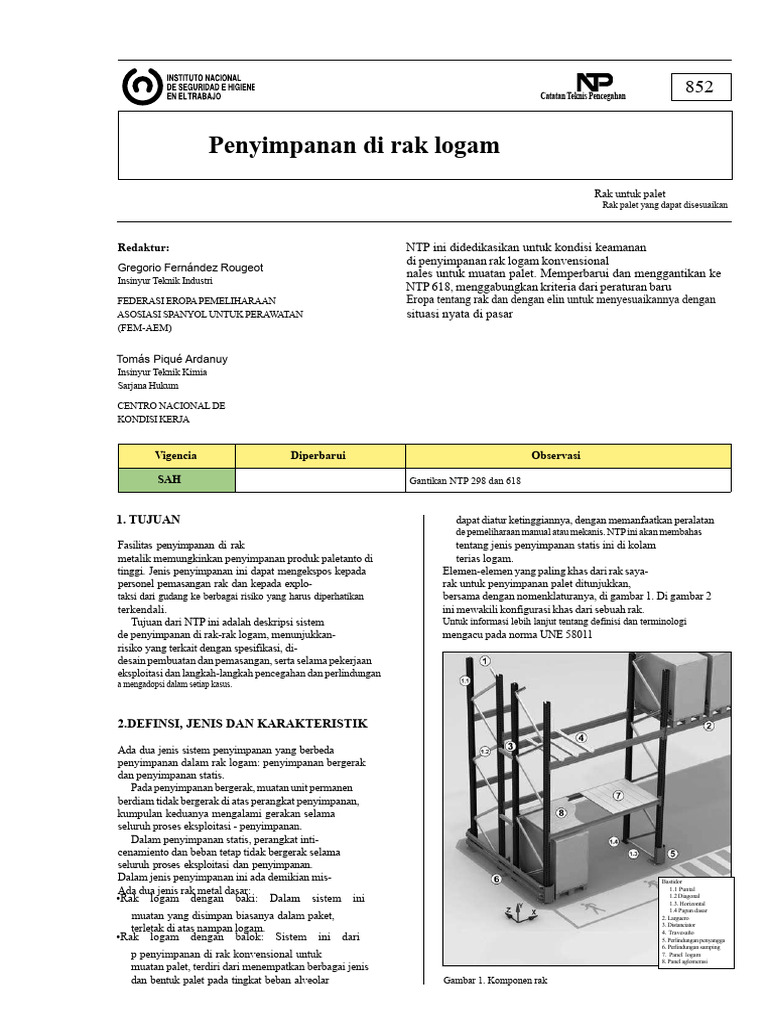Panduan Keamanan Penyimpanan Rak Logam | PDF