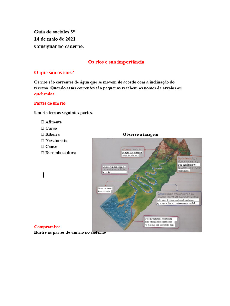 Guia de Sociais 3 Partes de Um Rio | PDF
