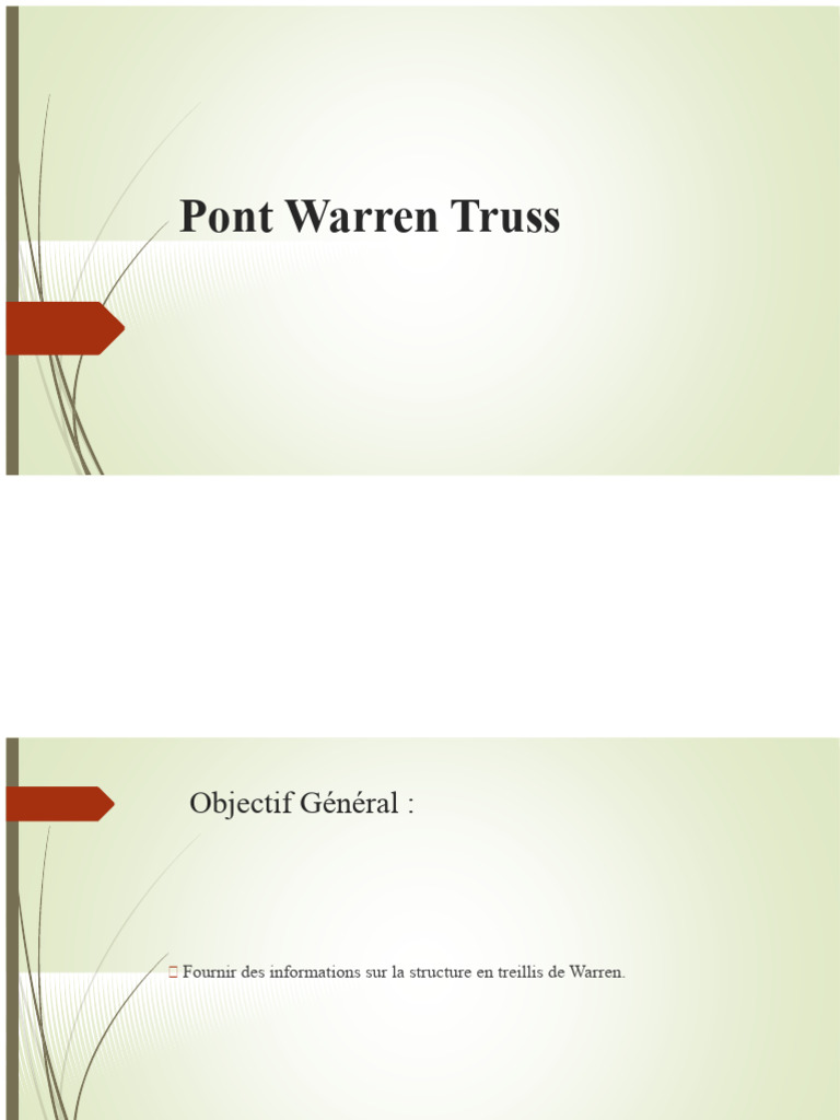 Structure et Fabrication du Pont Warren | PDF