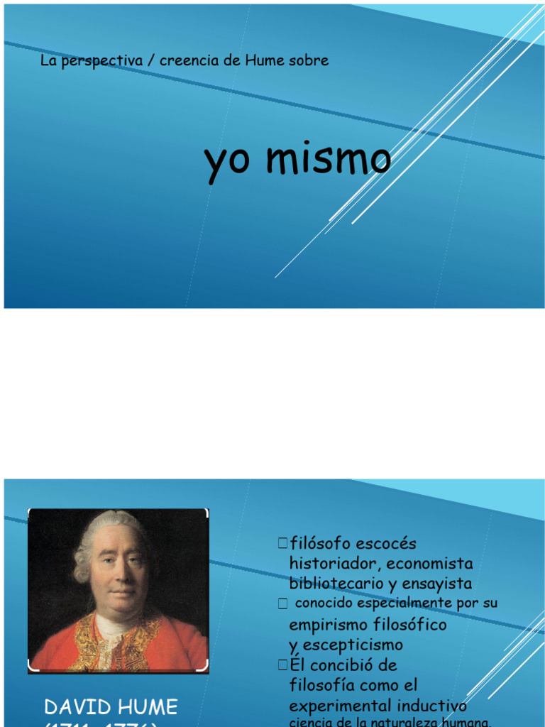 Hume y la Naturaleza del Yo | PDF