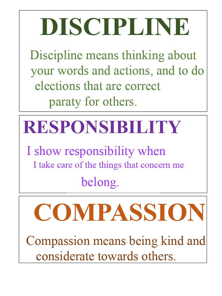 Key Values: Discipline, Responsibility, Integrity | PDF