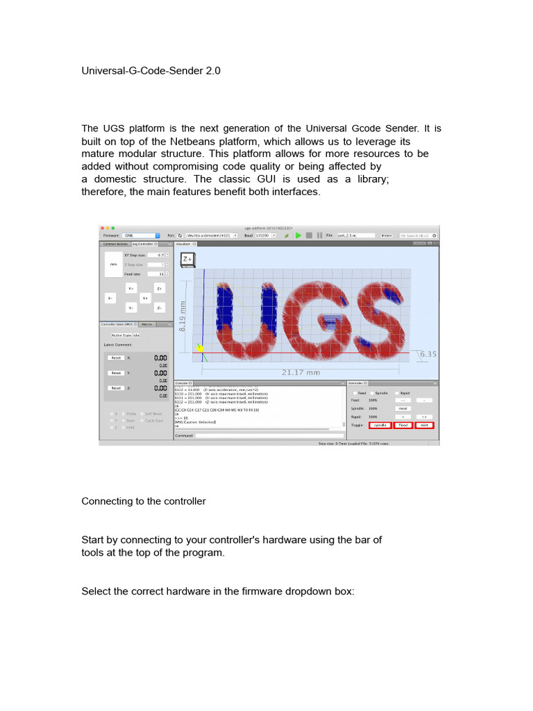Universal G-Code Sender 2.0 Guide | PDF | Computer Engineering | Computing
