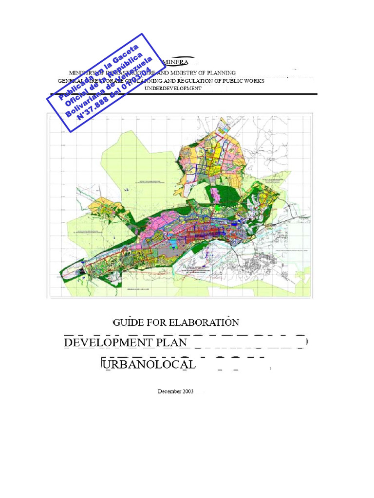 Manual For The Preparation of The Local Urban Development Plan (PDUL ...