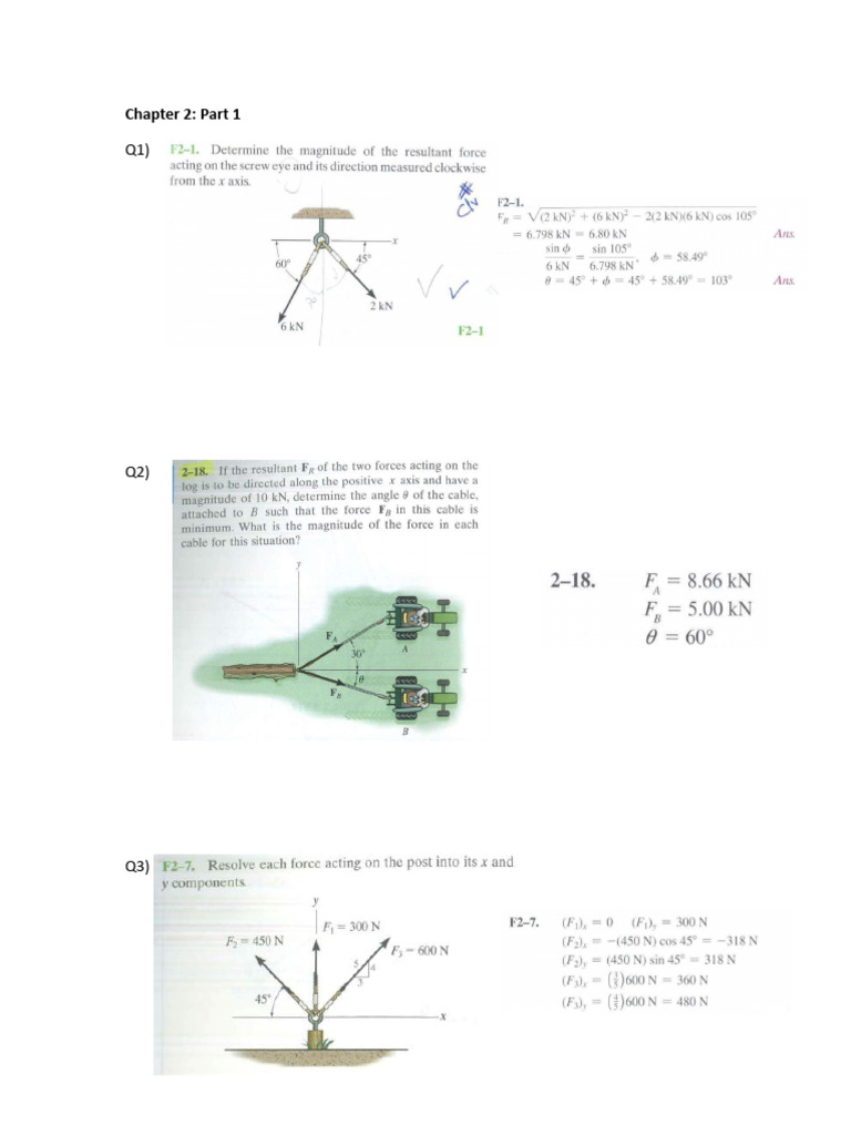 Statics Questions | PDF