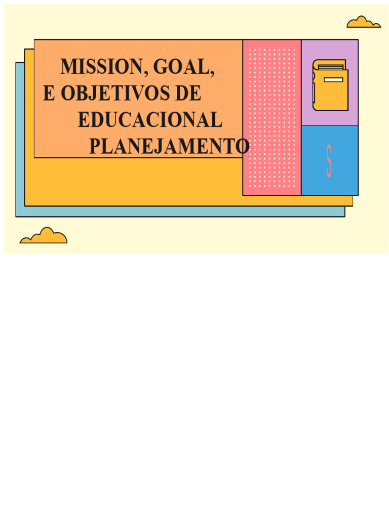 Planejamento Educacional e Objetivos | PDF | Planejamento | Aprendizado