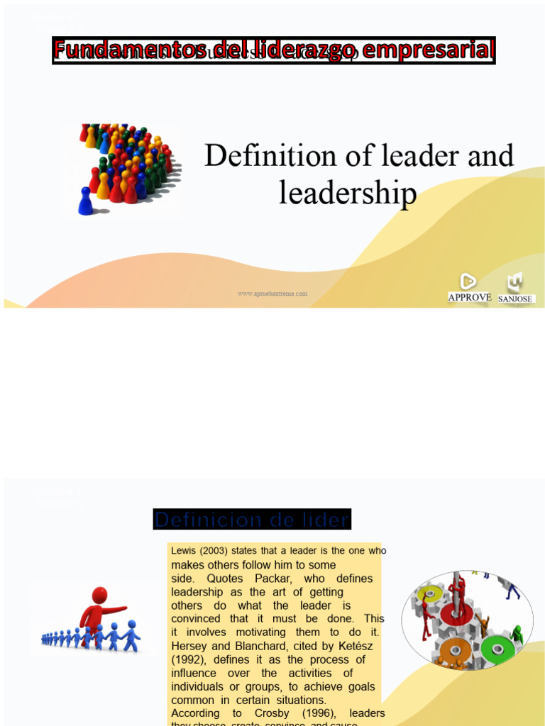 Understanding Leadership Definitions | PDF | Leadership | Social Psychology